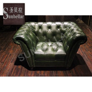 Mobili dell'hotel su misura divano in vera pelle Vintage fatto a mano e in vera pelle <span class=keywords><strong>poltrona</strong></span> soggiorno VIP camera in pelle marrone chiaro Tufted Roll <span class=keywords><strong>poltrona</strong></span> - Product Image 5