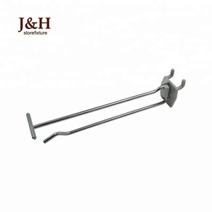 J & H Storefixture 4 "6" 8 "10" 12 "14" Chrome <span class=keywords><strong>Peg</strong></span> <span class=keywords><strong>Board</strong></span> Hooks Flipper Quét Gondola Thép Pegboard Móc - Product Image 3