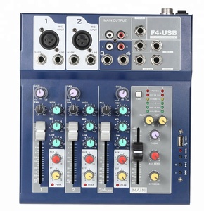 Bộ Trộn Âm Thanh Giao Diện 4 Kênh/Bộ Trộn Công Suất Âm Thanh Chuyên Nghiệp/Bộ Trộn Âm Thanh Âm Thanh Kỹ Thuật Số USB - Product Image 4