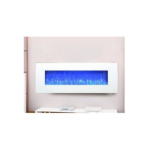 50" Decor Flame Electric Fireplace Wall Hanging and Recessed