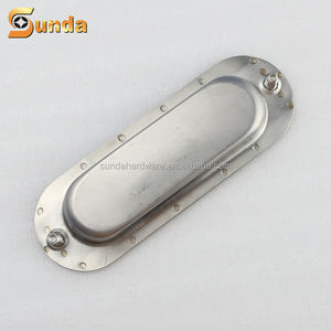 家具用キャビネット金具 ハンドル金具 ステンレス製 隠しキッチンキャビネット 引き出し ドアハンドル 指掛けハンドル - Product Image 3