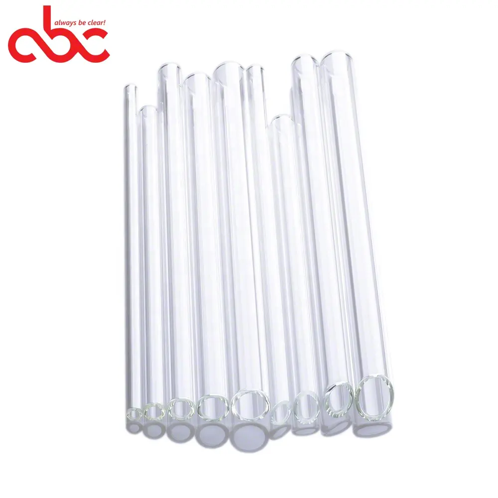 top seller borosilicate glass products 14mm 9 inches Long Fat Bubble Tea Glass Straws