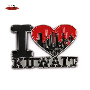 Souvenir Custom metal I love Kuwait City Hear gifts fridge magnet