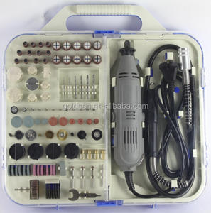 TOLHIT 135W Mini <span class=keywords><strong>perceuse</strong></span> rotative <span class=keywords><strong>Dremel</strong></span> DIY, ensemble de <span class=keywords><strong>perceuse</strong></span> avec arbre flexible, pilote de <span class=keywords><strong>bijoux</strong></span>, puissance électrique 163 pièces, Kit d'outils multiples - Product Image 5