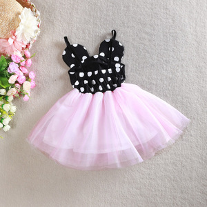 Proveedor de fábrica personalizado 2019 verano niñas Dot vestidos niños Polka Tutus princesa vestido - Product Image 4
