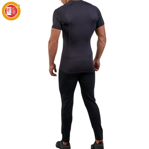 Camisetas Oem ajuste seco deporte logotipo personalizado Slim camiseta en blanco de capa <span class=keywords><strong>Base</strong></span> de venta al por mayor - Product Image 3