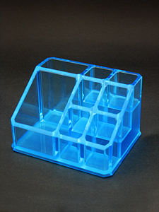 Trapezoid Transparent Acrylic Cosmetic Lotion Makeup Display Box - Product Image 3