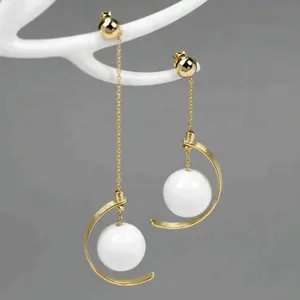 Fashion Asymmetric Design 925 Silver earring wire