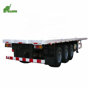 flatbed container semi truck trailer dimensions with front wall for sale namibia