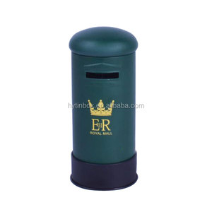 A forma di scatola di latta contenitore di soldi della coine monete salvadanaio scatola di risparmio - Product Image 1