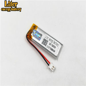 Stecker <span class=keywords><strong>2</strong></span>,0-<span class=keywords><strong>2</strong></span> P 702050 700 mah <span class=keywords><strong>3</strong></span>,7 v Wiederaufladbare lipo batterie solar li ionen polymer lithium-batterie mit PCM - Product Image 2