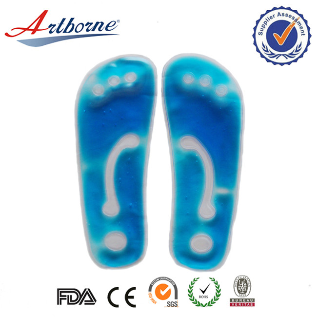 Многоразовые индивидуальные размер теплые Уход за ногами Удобная жидкости Мягкий гель стельки для обуви