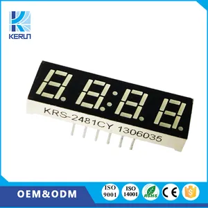 Free sample KeRun Red FND Small 2481bs mini 0.28 inch 4 digit 7 segment led display for home appliance display parts