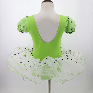 TD00036 Venta al por mayor <span class=keywords><strong>Ballet</strong></span> School Girls Green Kids Dance Wear Trajes de <span class=keywords><strong>ballet</strong></span> verdes - Product Image 2