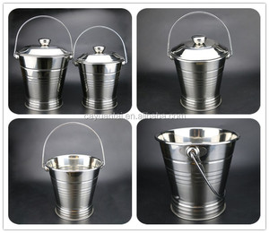 Wholesale <strong>Cheap</strong> Stainless Steel Ice <strong>Bucket</strong> Large champagne Ice <strong>Bucket</strong> Water <strong>Bucket</strong> - Product Image 4