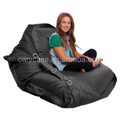 Flexible cómodo <span class=keywords><strong>adultos</strong></span> bean bag silla con cinturones, seguro al aire libre beanbag muebles sofá asiento