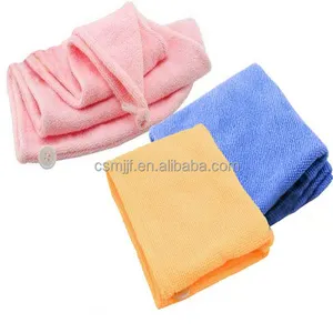 65*25cm Microfiber Hair Turban/Hair Drying Towel Wrap 300gsm Terry For Women