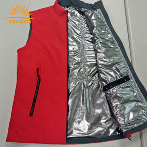 Chaleco Térmico Eléctrico para Mujer, Ajustado, Rojo, con 3 Niveles de Calor y Forro de Tela Reflectante - Product Image 2