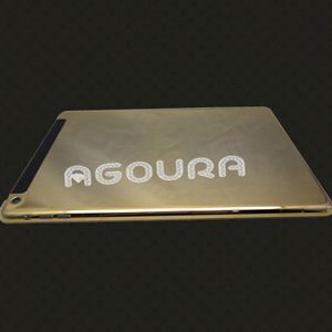 Fábrica, alta Calidad para el ipad 5 24 k oro de la contraportada acabado de espejo, la cubierta del espejo para el ipad - Product Image 4