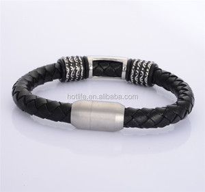 2015 nueva tendencia de cuero genuino pulseras de nominación encantos venta al por mayor - Product Image 3