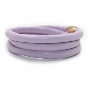 Lavender Leather Sabona Magnetic Bracelet For Women