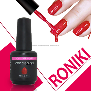 uv gel para uñas por mayor fábrica directo RONIKI gel polaco un paso <span class=keywords><strong>no</strong></span> usar base y sellador facil pintar - Product Image 4