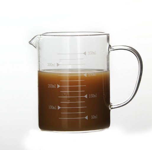 Microwave Oven Safety Mouth-blowing High Borosilicate Glass Transparent Measuring Glass Cup