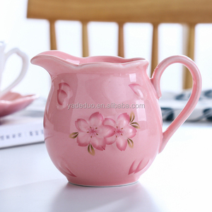 Teiera in ceramica floreale da 550ml vaso di latte in <span class=keywords><strong>porcellana</strong></span> Set di vasetti per fiori - Product Image 3