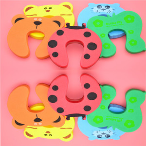 4Pack Pinch Guards, Soft <strong>Door</strong> <strong>Slam</strong> Stopper for Prevent Kids and Pets <strong>Finger</strong> Injuries(7 Color Animal) - Product Image 5