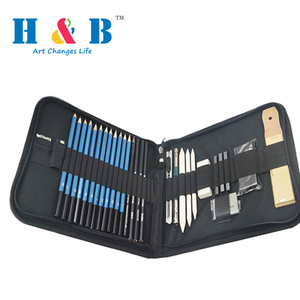 HB Non tossico 33 pz artista disegno artistico Set matita a colori <span class=keywords><strong>in</strong></span> legno e materiali assortiti - Product Image 2
