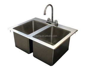 Lavello da <span class=keywords><strong>Cucina</strong></span> Doppio in Acciaio Inox 304 di Alta Qualità, Approvato NSF, da Incasso per Uso Commerciale - Product Image 4