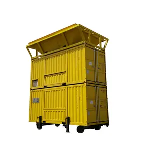 GBM dockside mobile bagging unit fertilizer/sand/salt/cement port Mobile containerized Bagging Machine