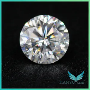 Processamento Em Massa Atacado Melhor Sintética Gemas Wuzhou Gem Branco Moissanite Solto Fornecimento de Diamante Simulador