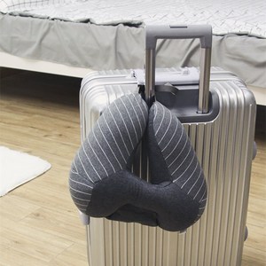 Coussin de voyage en forme de U, micro perles remplissage, oreiller pour le cou, pour avion, coussin doux, personnalisé avec masque pour les yeux, 1 pièce - Product Image 5