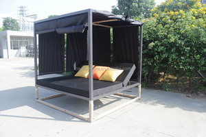 Fashion Aluminium Sunbed <strong>Outdoor</strong> <strong>Sofa</strong> <strong>Bed</strong> with Canopy - Product Image 3