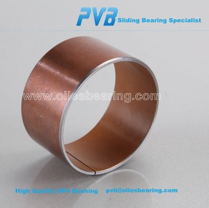 SF-1 دو oiless انزلاق جلبة ، تفلون غسالة شفة تحمل ، ptfe + الصلب دعم النحاس القصدير بوش - Product Image 1
