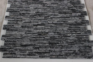 แผงหินวัฒนธรรมแบบเรียงซ้อนหินอ่อนสำเร็จรูปหลากสีสีดำ<span class=keywords><strong>โบราณ</strong></span> - Product Image 3