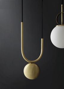 Lustre de salle à manger moderne, lampe créative et originale, lustre à <span class=keywords><strong>boules</strong></span> de verre dorées - Product Image 3