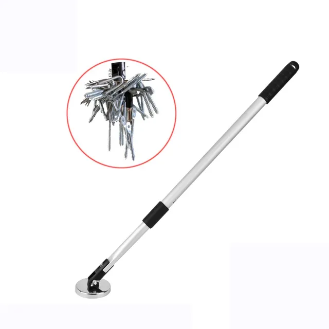 Heavy duty telescoping aluminum magnetic pick up tool tubing with 65 LBS ferrite magnet