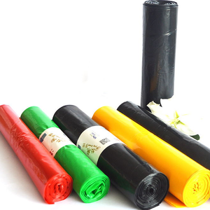 240L heavy duty black plastic garbage bag for wheelie bin