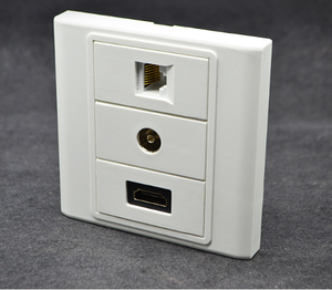 China Venta al por mayor <span class=keywords><strong>de</strong></span> alta calidad 86*86 3 puertos Modular <span class=keywords><strong>HDMI</strong></span> <span class=keywords><strong>VGA</strong></span> RCA <span class=keywords><strong>Placa</strong></span> frontal <span class=keywords><strong>de</strong></span> montaje en <span class=keywords><strong>pared</strong></span> - Product Image 4