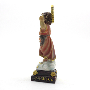 Statue de l'Enfant Jésus Divin Nino en résine, art religieux catholique, décoration, or blanc, peinte à la main, respectueuse de l'environnement, cadeau - Product Image 2