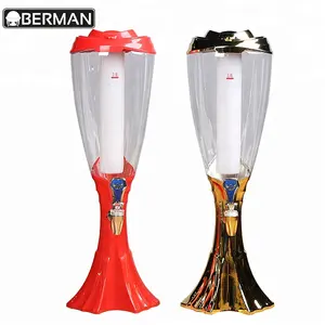 Yubao buffet budweiser bier wijnkoeler dubai ice tube3 liter commerciële tapbier tower dispenser