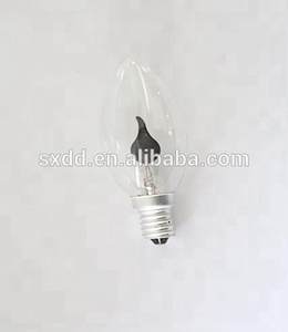 Nhấp nháy ngọn lửa bóng đèn nến đèn sinh thái <span class=keywords><strong>Halogen</strong></span> Bóng Đèn Thủy Tinh 3W E27 B22 AC110-130V 220-240V CE OEM 60 80 230V 270 o.<span class=keywords><strong>t</strong></span> ánh sáng 400 10000 - Product Image 3