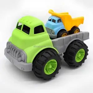 2 Pack Gratis Wiel Speelgoed Voertuig Set Hoge Kwaliteit 12.5 "Plastic Miniatuur Dump Truck Speelgoed Voor Kinderen