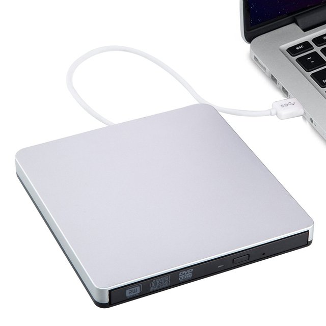 USB3.0 Ultra Slim External DVD Drive Burner CD+/-RW DVD +/-RW Superdrive Compatible Mac Pro Air iMac Laptop