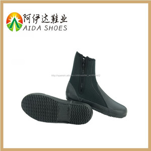 Hombres fanshion negro buceo de goma de neopreno botas - Product Image 3