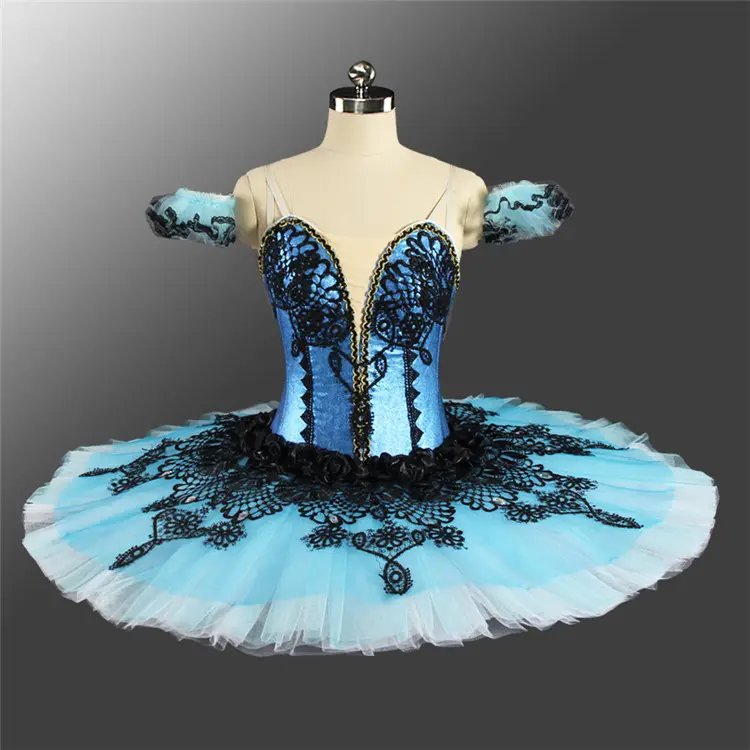 Factory Wholesale Professional Performance Competition Blue Adult Ballet TUTU for Sale