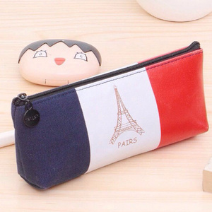 2024 Châu Âu Và Hoa Kỳ USA Cờ Tam Giác Bút Túi Sinh Viên Nói Chung Văn Phòng Phẩm Vải Túi Mát Trường Hợp Bút Chì Cho Thanh Thiếu Niên - Product Image 2
