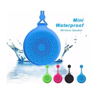 Waterproof Outdoor Lanyard Silicone Audio Portable Bathroom Suction Cup Portable Card Audio Wireless Mini Bt Speaker